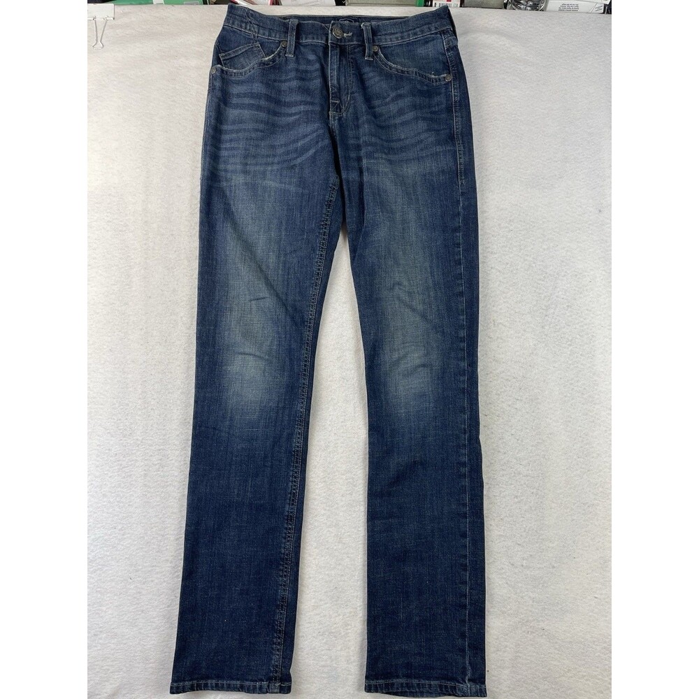 Rock & Republic Jeans Men's Slim Straight 32x36 Blue Dark Wash Denim